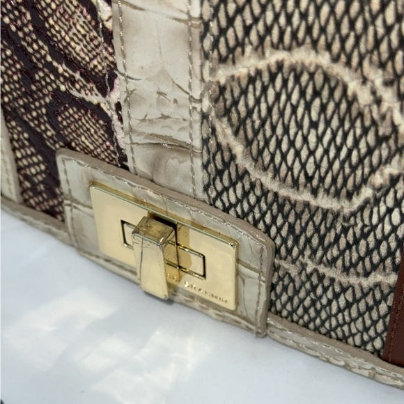 BRAHMIN Handbag Limestone Oleta Sonny Leather Crossbody Bag handbag AUTHENTIC - Picture 12 of 16